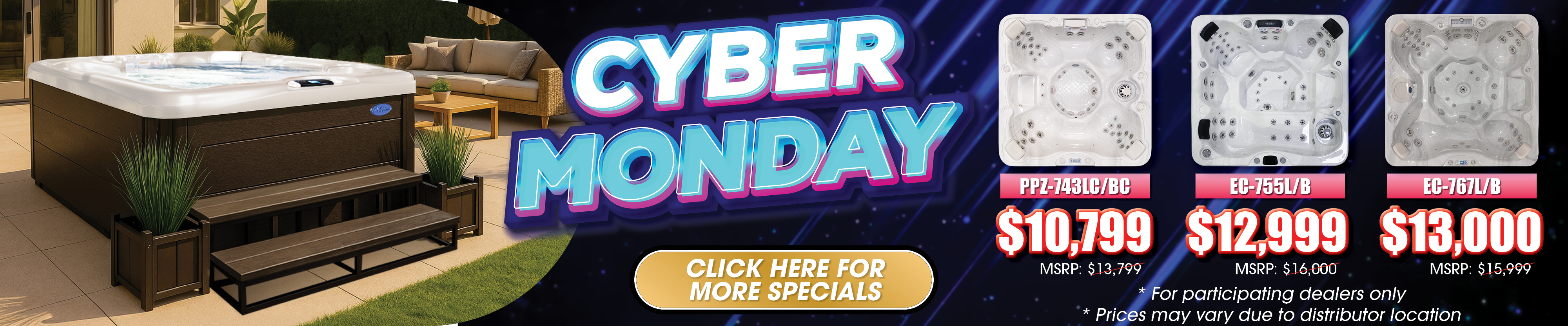 Calspas hot tub being used in a family setting - Dayton