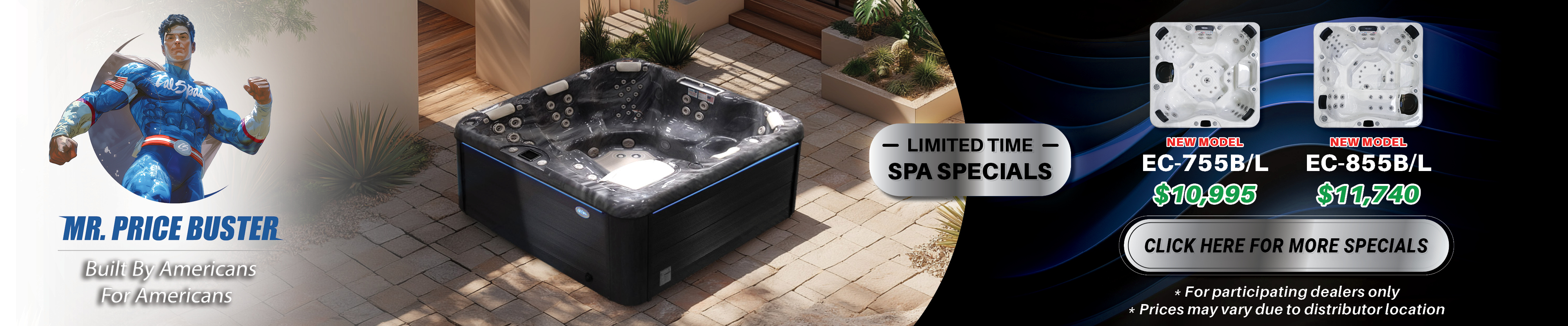 Calspas hot tub being used in a family setting - Dayton